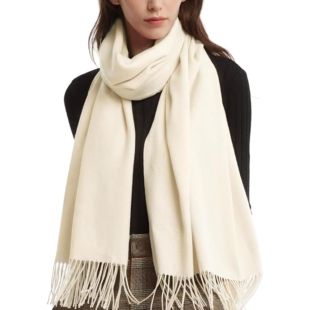 Versatile Women's Pashmina: Soft, elegant fashion scarf or wrap. Luxurious feel, perfect accessory for winter.