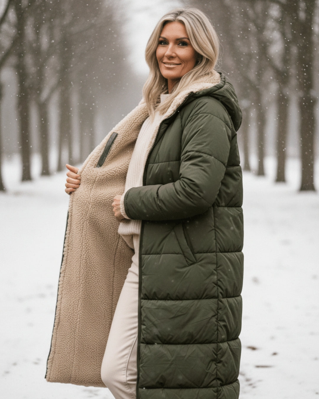 Warm women's winter coat, stylish outerwear for ultimate comfort & fashion.