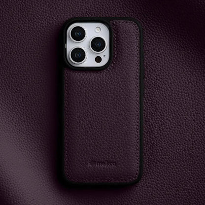 Sophisticated Italian leather iPhone case. Genuine leather, slim design, luxury phone protection for 14, 15, 16.
