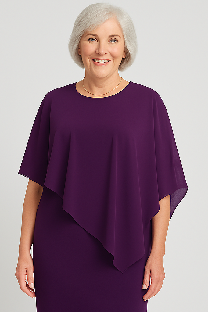 Lydia Women's Elegant Pleated Midi Dress, perfect for formal events, special occasions, or evening wear. Flattering.