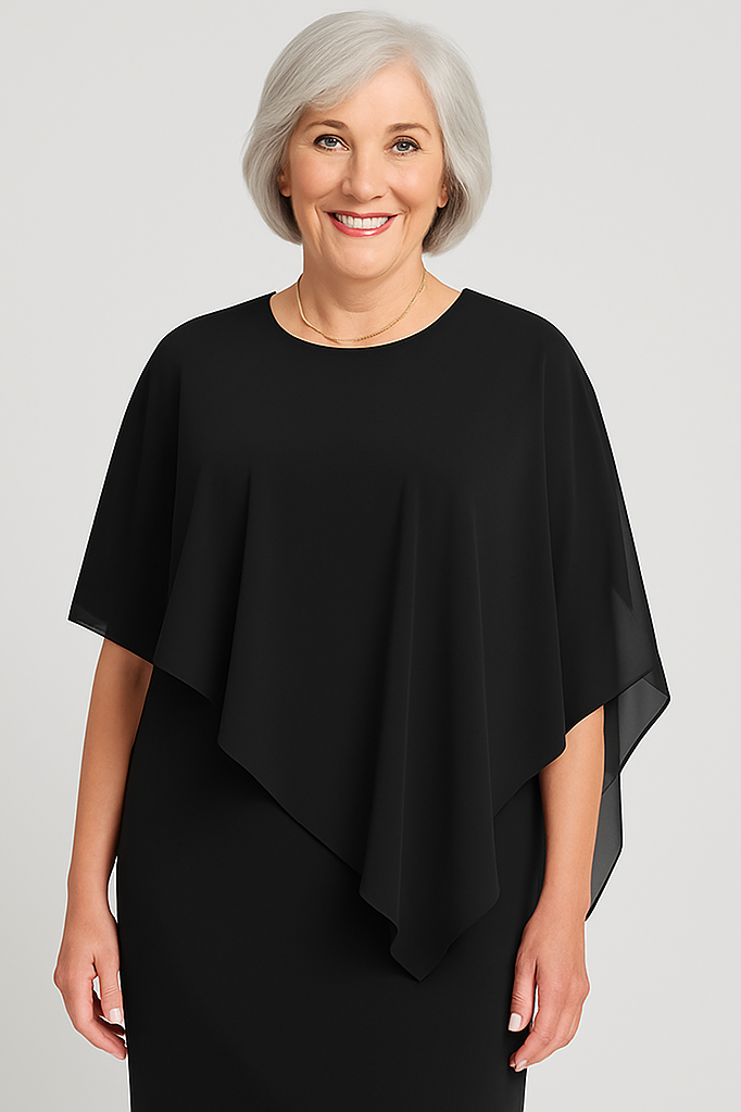 Chic pleated midi dress for women, featuring a flattering silhouette & comfortable design. Ideal for cocktail parties.