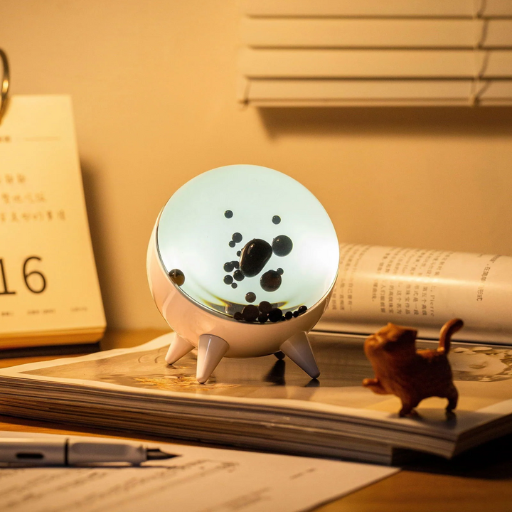 MagnePulse music-reactive ferrofluid display for interactive desk art and visual ambiance.