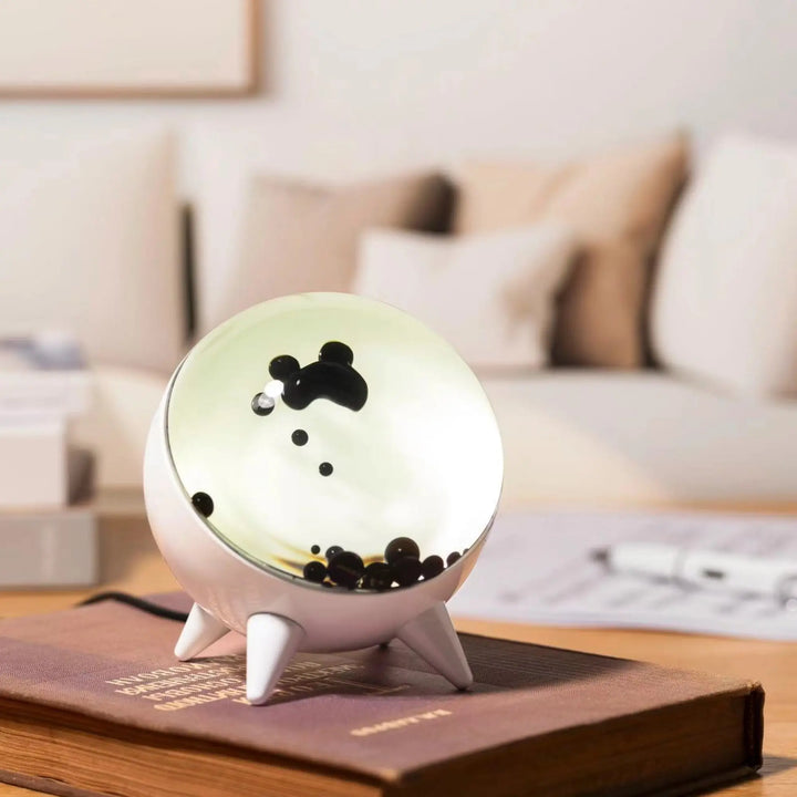 MagnePulse ferrofluid visualizer, a unique gift and Bluetooth speaker with captivating liquid motion.