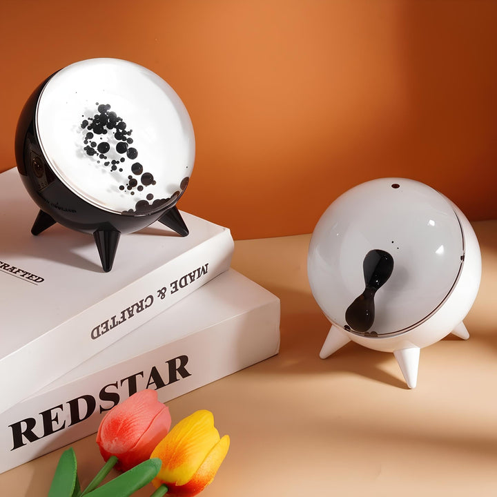 Captivating ferrofluid display, a responsive liquid visualizer and unique ambiance light.