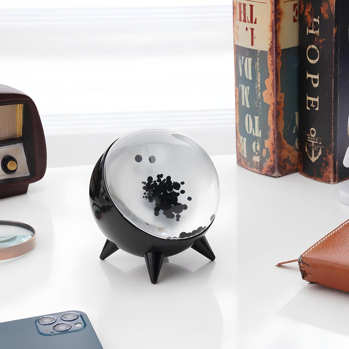 MagnePulse tech gadget: music-reactive ferrofluid with a built-in speaker for dynamic sound.