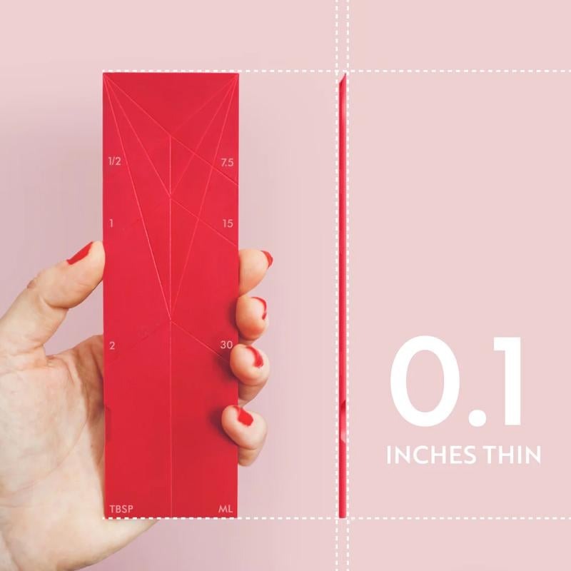 Durable foldable magnetic measuring spoons, essential kitchen gadget for accurate baking recipes.