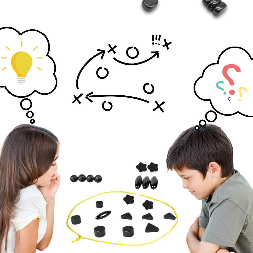 Portable magnetic chess board for travel. Durable, fun strategy game for family, kids & adults. Ideal brain teaser.