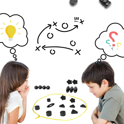 Portable magnetic chess board for travel. Durable, fun strategy game for family, kids & adults. Ideal brain teaser.