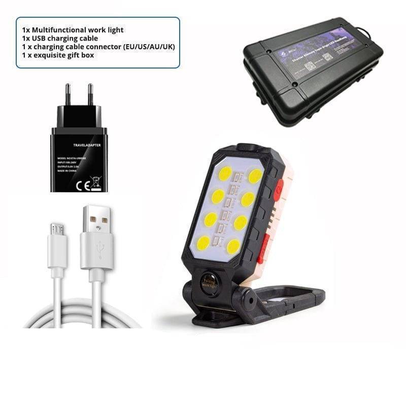 Magnetic COB LED Work Light with Power Bank Function