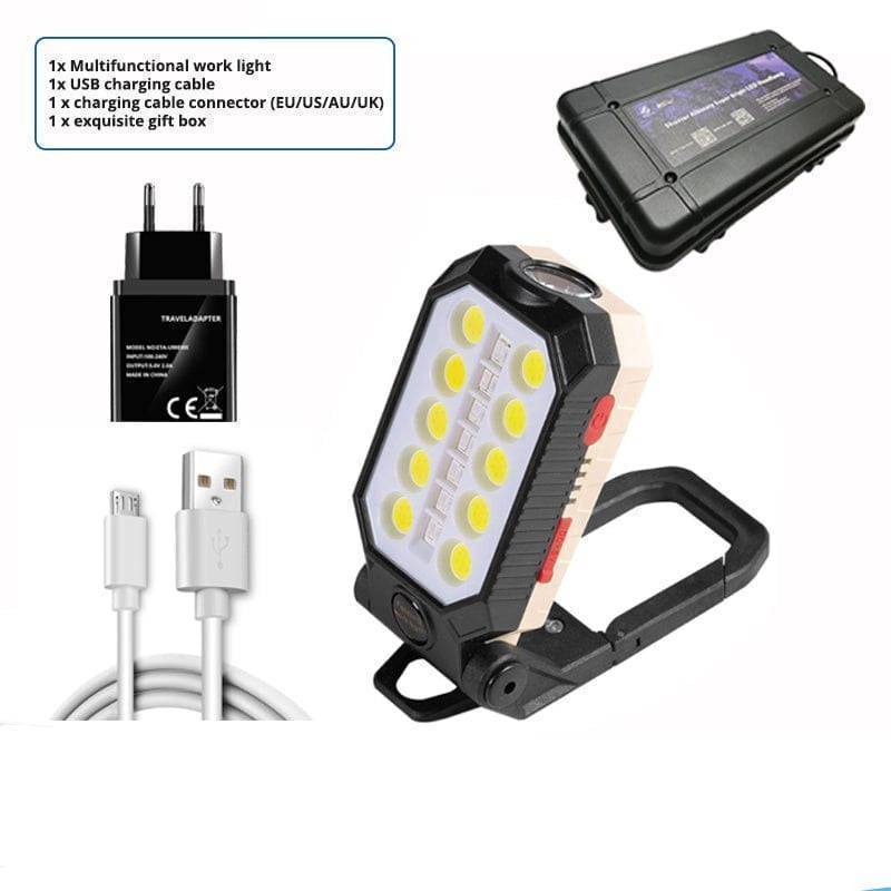 Magnetic COB LED Work Light with Power Bank Function
