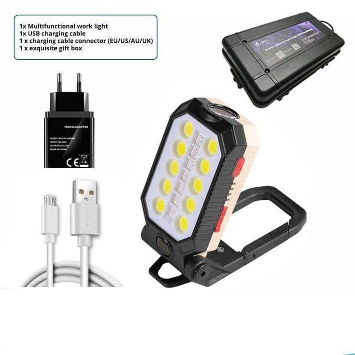 Magnetic COB LED Work Light with Power Bank Function