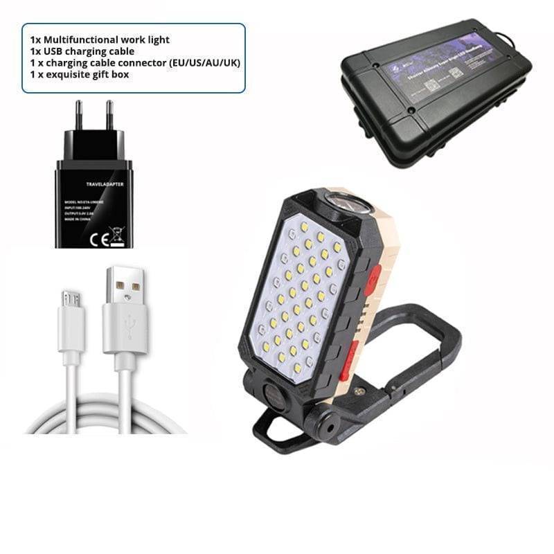 Magnetic COB LED Work Light with Power Bank Function