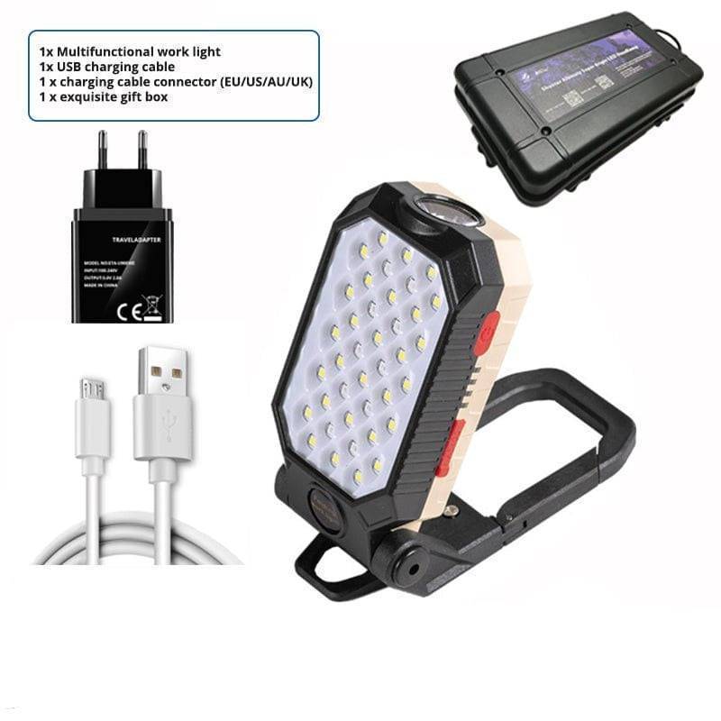 Magnetic COB LED Work Light with Power Bank Function
