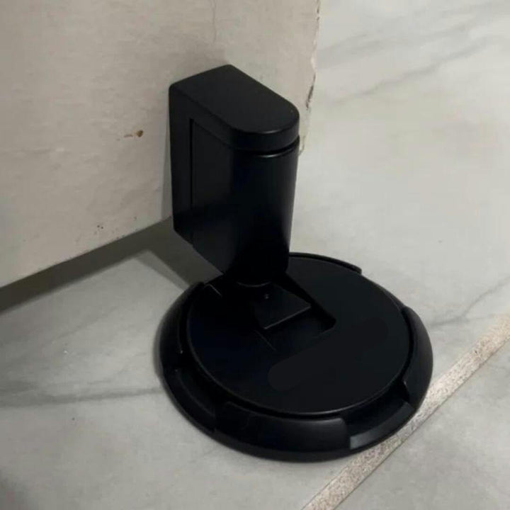 Modern drill-free magnetic door catch for home or office. Offers reliable door holding & wall protection.