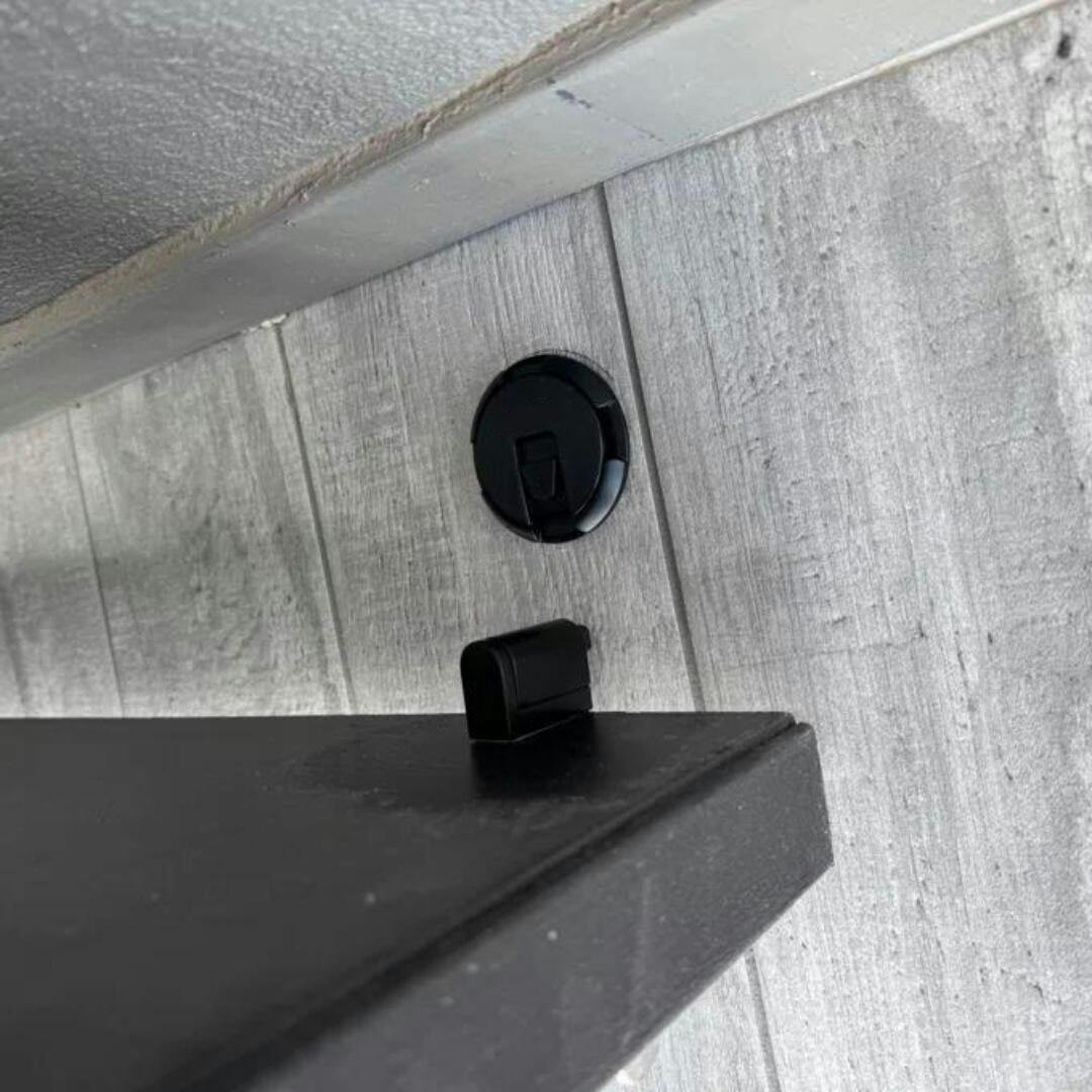 Durable magnetic door stopper, self-adhesive for quick setup. Prevents door slams, enhancing home safety.