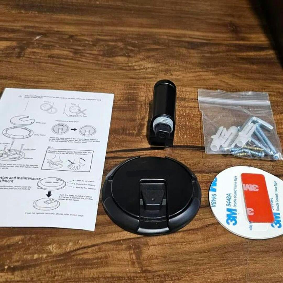 Invisible magnetic door holder for quiet homes. No drill design for floor or wall mounting, versatile door accessory.