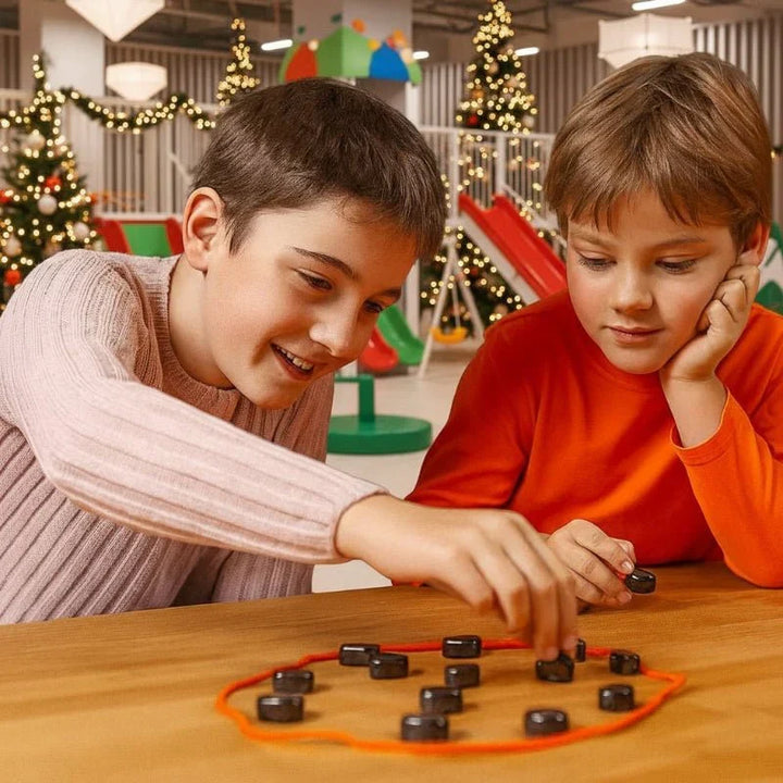 Compact magnetic chess set for travel & portable fun. Durable strategy game for kids, adults, and brain development.