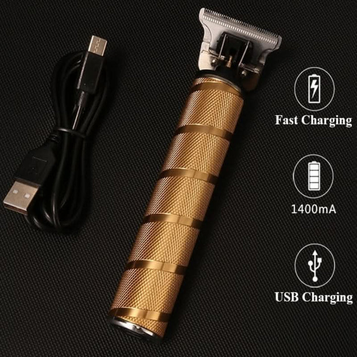 Cordless rechargeable electric shaver and hair trimmer, perfect for men's beard, body, and precision grooming.