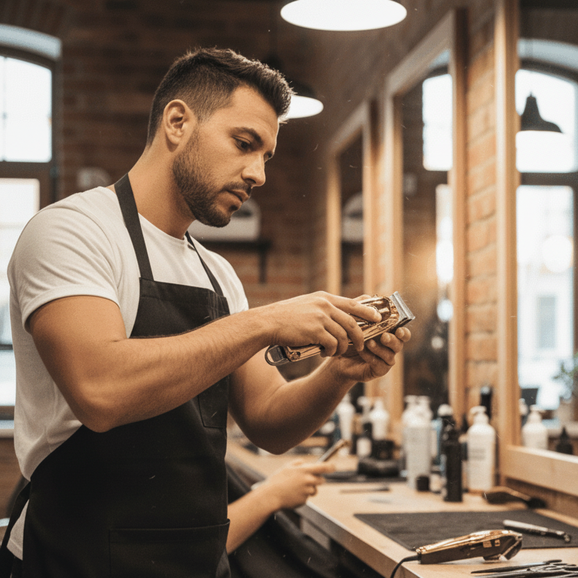 Modern 3-in-1 electric shaver, beard trimmer, and body groomer. Essential cordless men's grooming tool.
