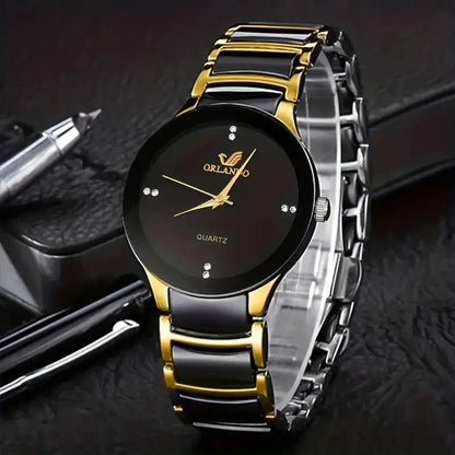 Practical men's 5-piece essential accessory gift set for everyday use. Watch, wallet, sunglasses included.