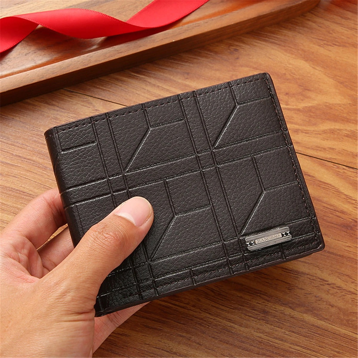 Premium men's accessory gift set: a classic watch, sleek wallet, stylish sunglasses & grooming essentials.