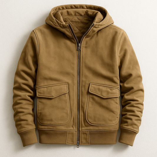 Men's Ace Urban Comfort Hooded Jacket for street style. Ideal fall & winter outerwear.