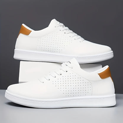 White men's Aeron sleek low-top sneakers, ideal for comfortable and stylish casual wear.