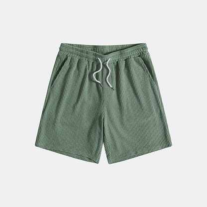 Men's fashion: The Algarve waffle loungewear set, a comfortable and stylish casual outfit for men.