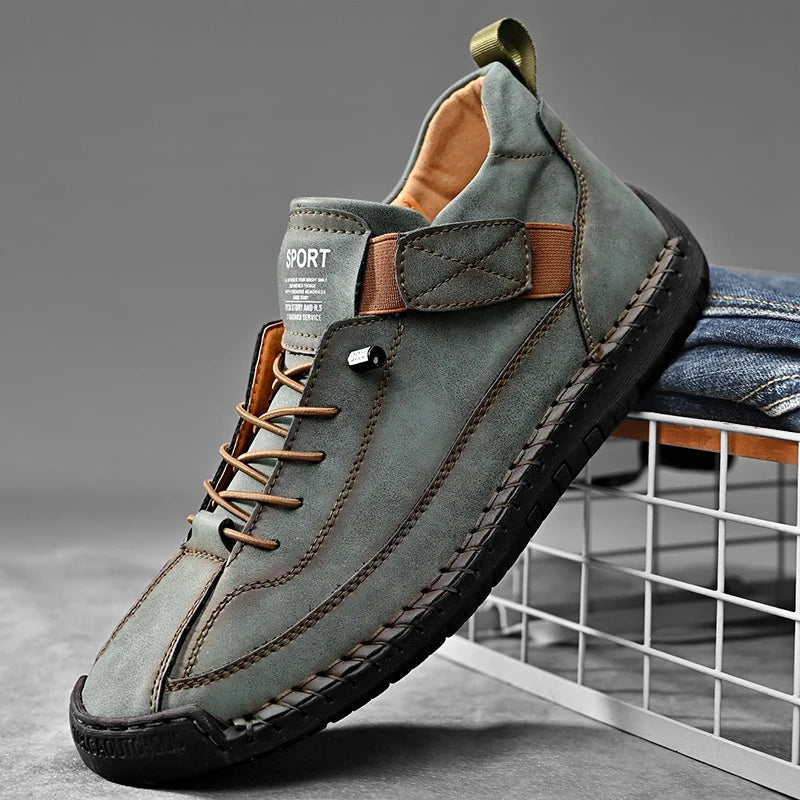 Rugged men's all-terrain sneakers, engineered for durability and performance.