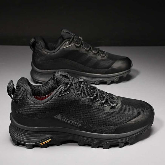 Men's all-weather outdoor hiking boots, durable and waterproof for rugged trails and adventure gear.