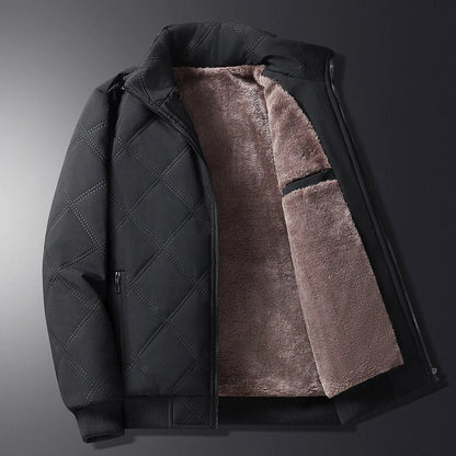 Protective men's Alpine Guard coat, designed for ultimate warmth in harsh winter conditions.