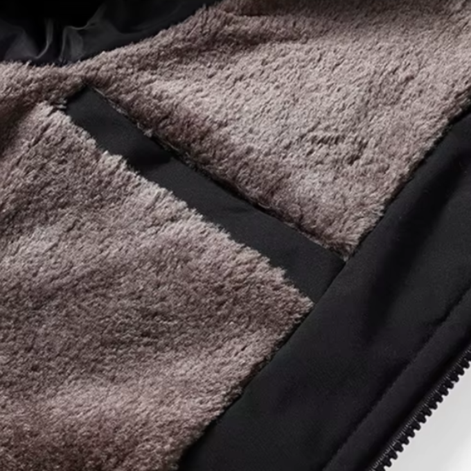 Quilted men's outerwear jacket, ultimate warmth, protective & windproof for all winter activities.