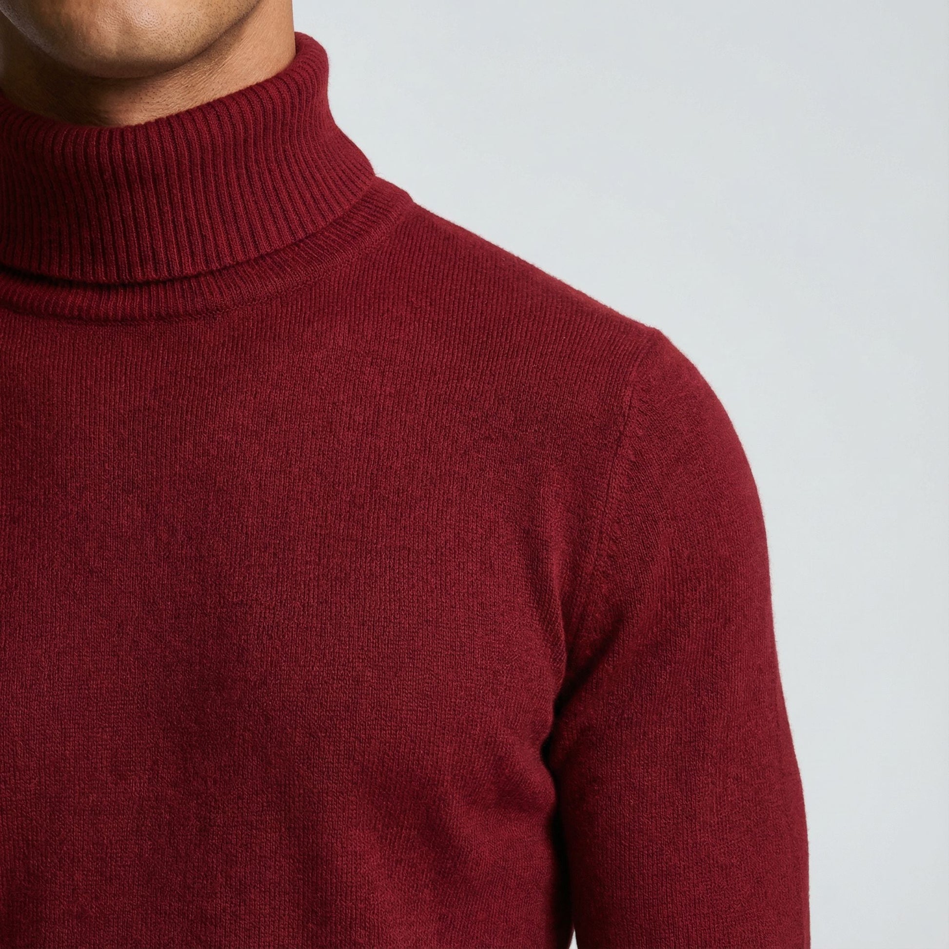 Comfortable men's alpine turtleneck sweater, an elegant and warm essential for all smart casual winter outfits.