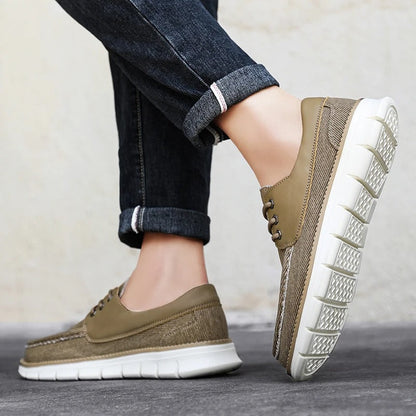 Lightweight Alverton men's walking loafers, comfortable slip-on shoes for casual everyday wear.