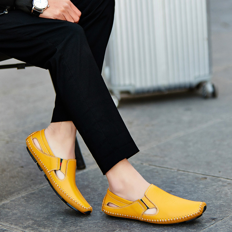Casual men's fashion sandals, Amalfi design, featuring cushioned support.