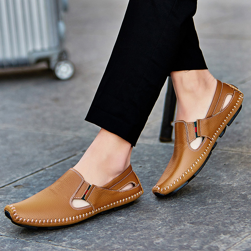 Cushioned men's sandals, Amalfi style, ideal summer footwear for everyday comfort.
