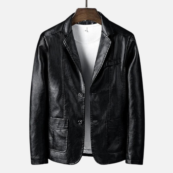 Burgundy men's Apollo stylish jacket, a fashionable tailored coat for smart casual and everyday wear.