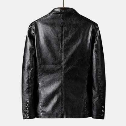 Black men's Apollo tailored jacket, a sleek & stylish fashion outerwear for sophisticated smart casual outfits.
