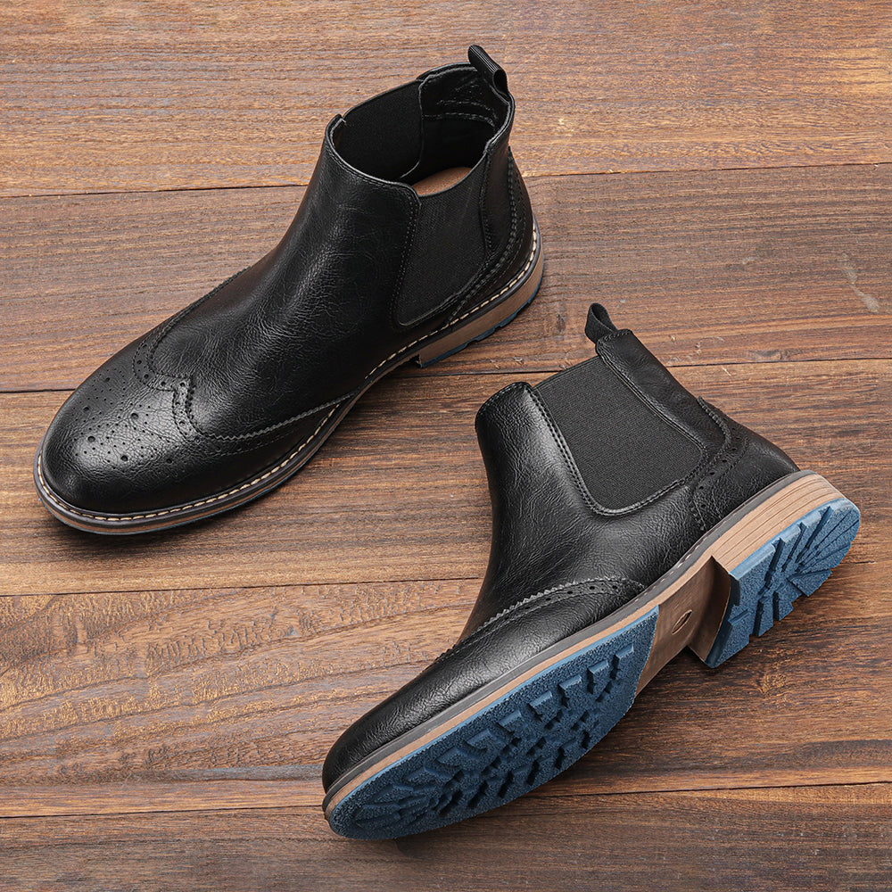 Premium leather men's Arthur Chelsea boots, offering sophisticated style, comfort & durability for men's fashion.