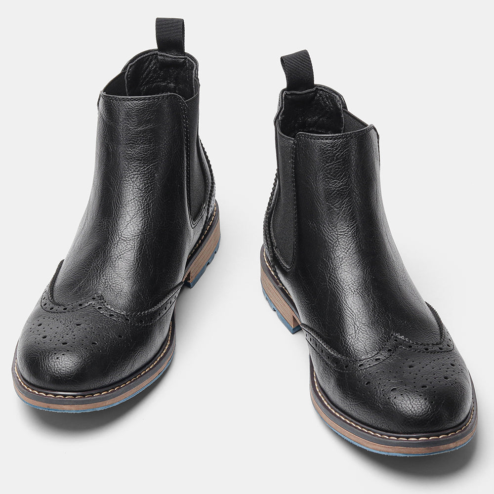 Easy pull-on men's Arthur Chelsea boots with elastic sides, ensuring comfortable, versatile & stylish men's footwear.