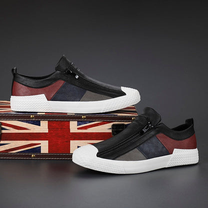 Casual men's sneakers in a striking color block design, great for daily use.