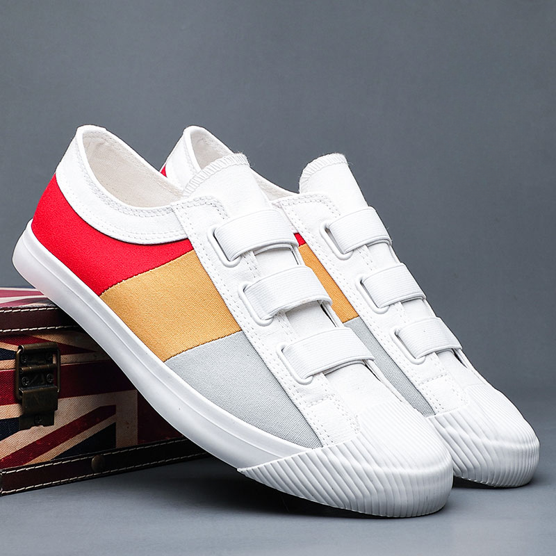 Artistic Men's casual footwear, comfortable and stylish with a unique impressionist design.