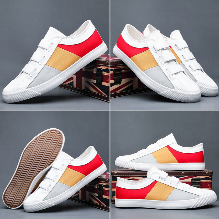 Men's everyday casual sneakers, artistic impression style, lightweight and easy to wear.