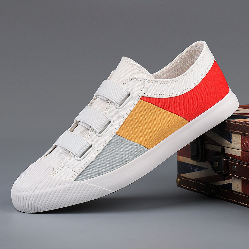 Lightweight men's sneakers, impressionist artistic style, great for casual everyday wear.
