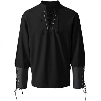Unique style men's Ashby shirt. Perfect for historical events, fantasy conventions, or distinctive casual wear.
