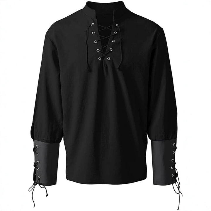 Unique style men's Ashby shirt. Perfect for historical events, fantasy conventions, or distinctive casual wear.
