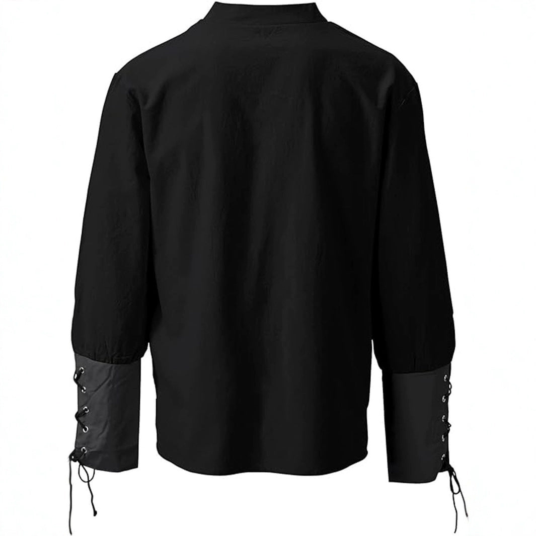Men's Ashby medieval costume shirt. Comfortable, historical design for festivals, renfaire, & fantasy fashion.