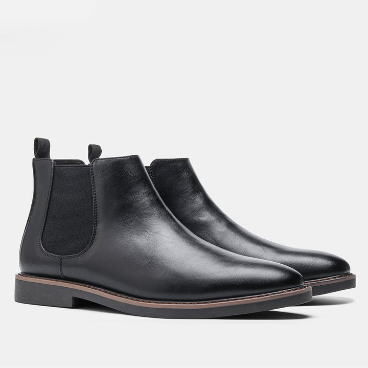 Full view of men's Ashford Chelsea boots, showcasing their stylish design, premium finish, and comfortable fit.