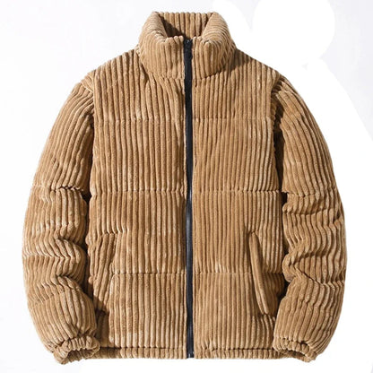 Modern men's Atlas Puffer Jacket, a fashionable & warm quilted jacket for ultimate comfort.