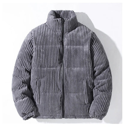 Atlas Puffer Jacket: men's warm & stylish outerwear, ideal quilted jacket for winter activities.